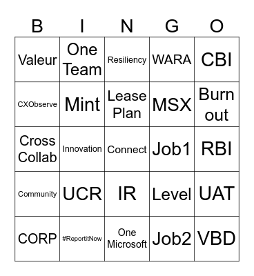 No longer D&I Bingo Card