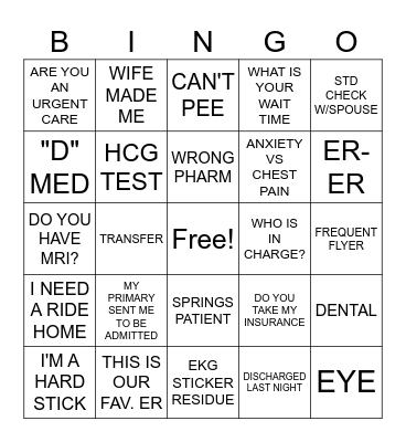 SUMMER BINGO Card