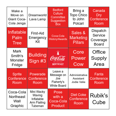 Photo Scavenger Hunt Bingo Card