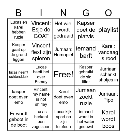 Brobrob Bingo Card