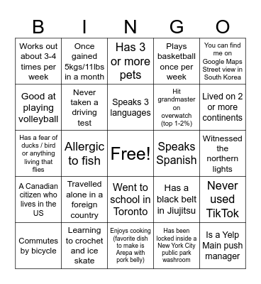 Ad Platform Bingo Card