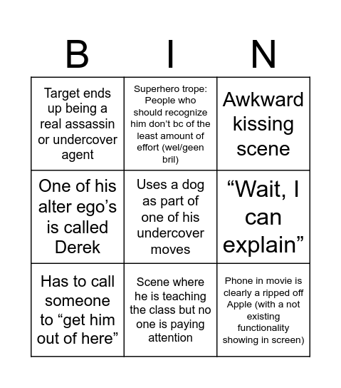 Hit 👨🏽 Bingo Card