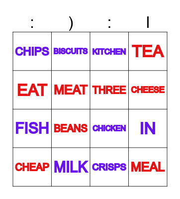 PRONUNCIATION OF THE LETTER I Bingo Card