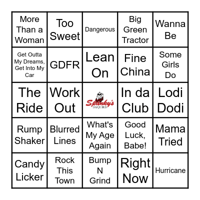 Spanky's Music Bingo 6/6/24 Bingo Card