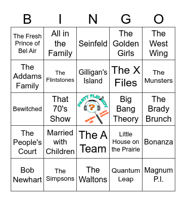 TV Shows Bingo Card