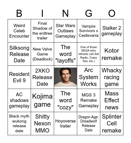 Summer Games Fest 2024 Bingo Card