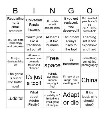 AIBro Bingo Card