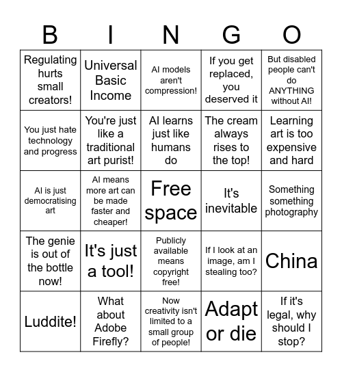 AIBro Bingo Card