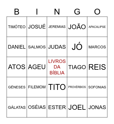BIBLIA Bingo Card