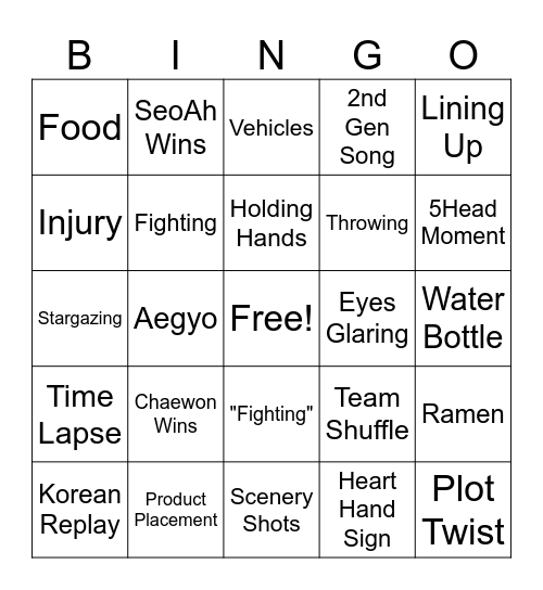 tripleS Badge Wars Ep.2 Bingo Card