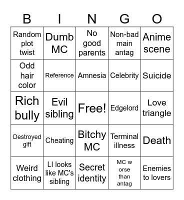 MSA Bingo Card