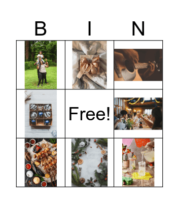 Los Festivos - Vocabulario Bingo Card