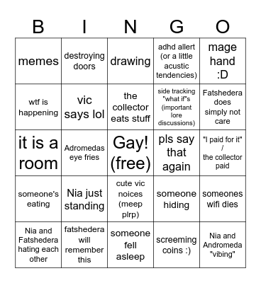 doom gloom and zoom Bingo Card