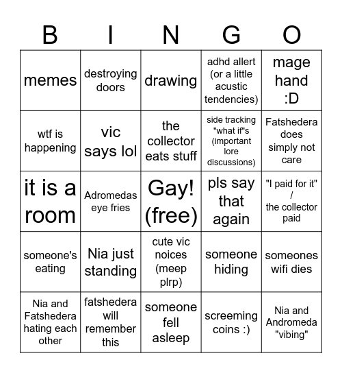 doom gloom and zoom Bingo Card