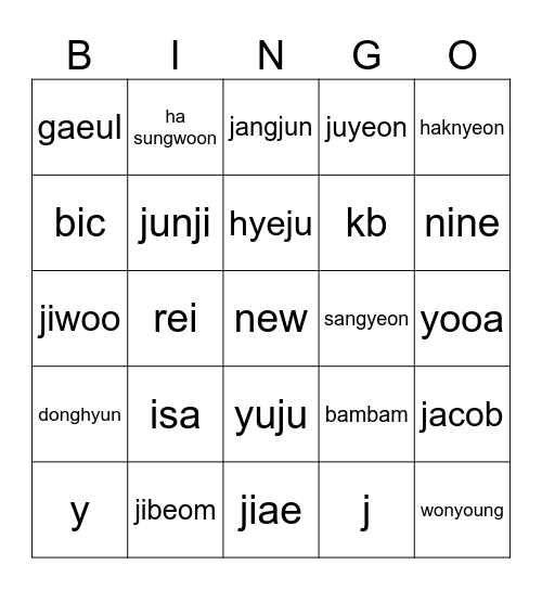 Spring 24 Bingo Card