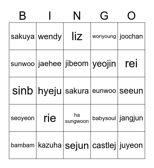 Spring 24 Bingo Card