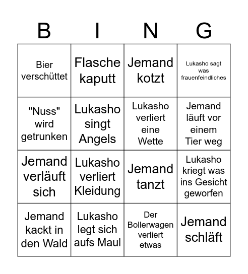 Lukasho's JGA No.1 Bingo Card