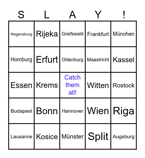 Medi Bingo Card