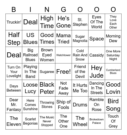 Sphere :  June 1 & 2 Bingo Card