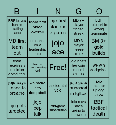 MCC PRIDE 24 CYAN COYOTES BINGO Card