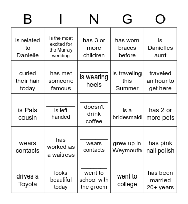 Bingo Card