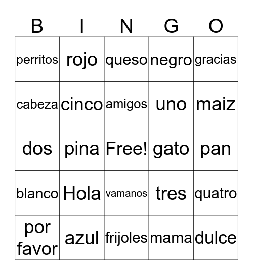 Skippyjon Jones Bingo Card