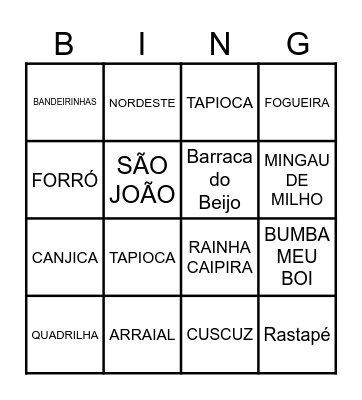 ARRAÍSA Bingo Card