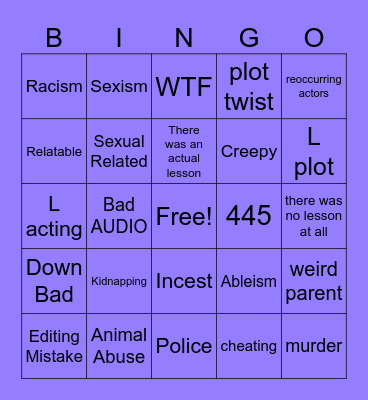 tmrws teachings Bingo Card
