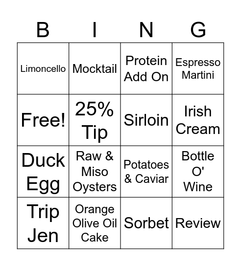 Tinker Street Bing Bananza!!! Bingo Card