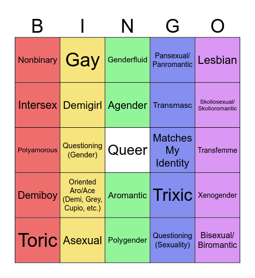 LGTBingo Card