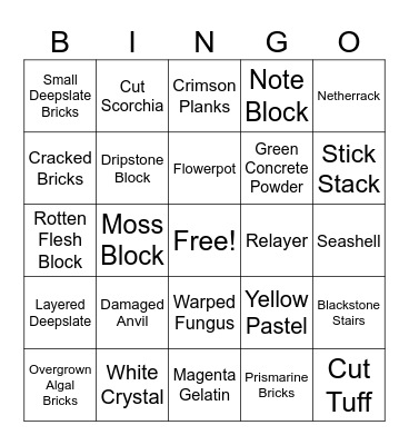 Millennium VHSMP Bingo! Bingo Card