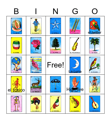 Loteria Bingo Card