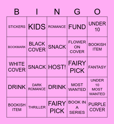FAIRY SCHMINGO Bingo Card