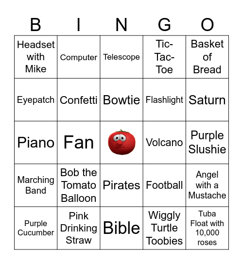Veggie Tales Bingo Card