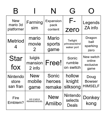 Ninto dic 20234 Bingo Card