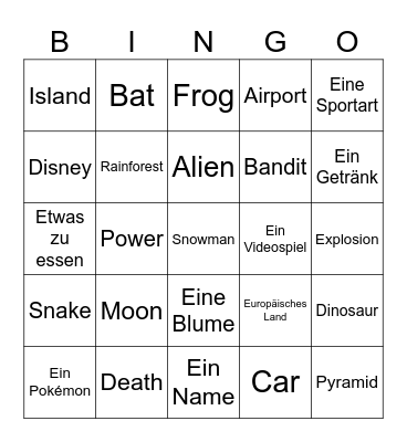 Infinite Craft Bingo Card