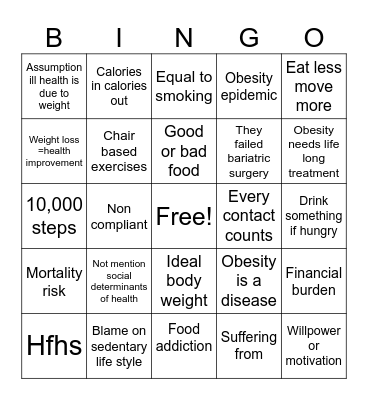 BOMSS Bingo Card