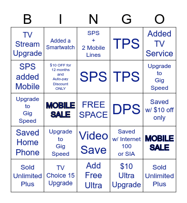 RETENTION BINGO Card