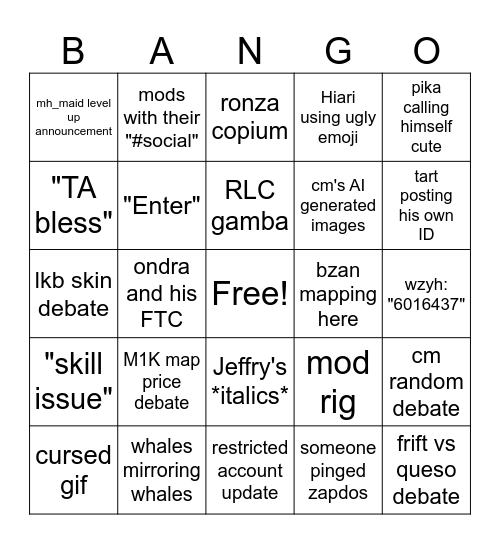 03062024 BINGOO Bingo Card
