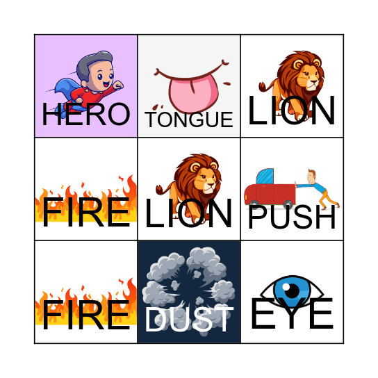 ROAR Bingo Card