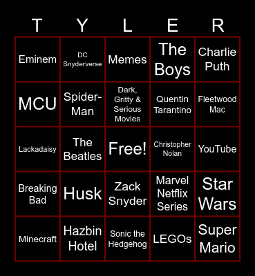 What Likes Do We Share? Bingo Card