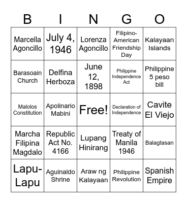 ENABLE BINGO FRIDAY Bingo Card