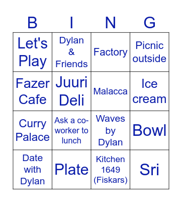 Keilaniemi Lunch bing(o) Bingo Card