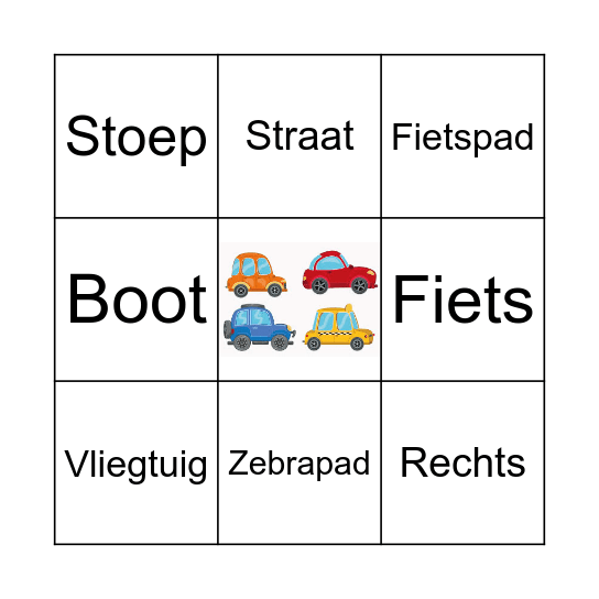 Verkeers Bingo Card