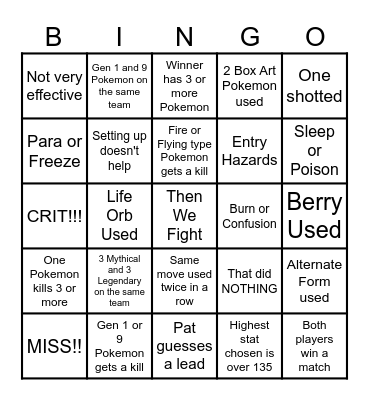 Then we react bingo Rich Bingo Card