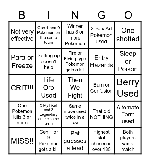 Then we react bingo Rich Bingo Card