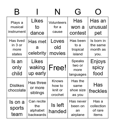Coworker Bingo Card