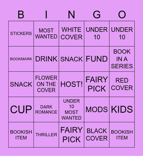 MOST WANTED FAIRY BINGO Card