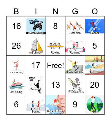 Sports Bingo Card