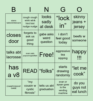 mr ferrari 😍 Bingo Card
